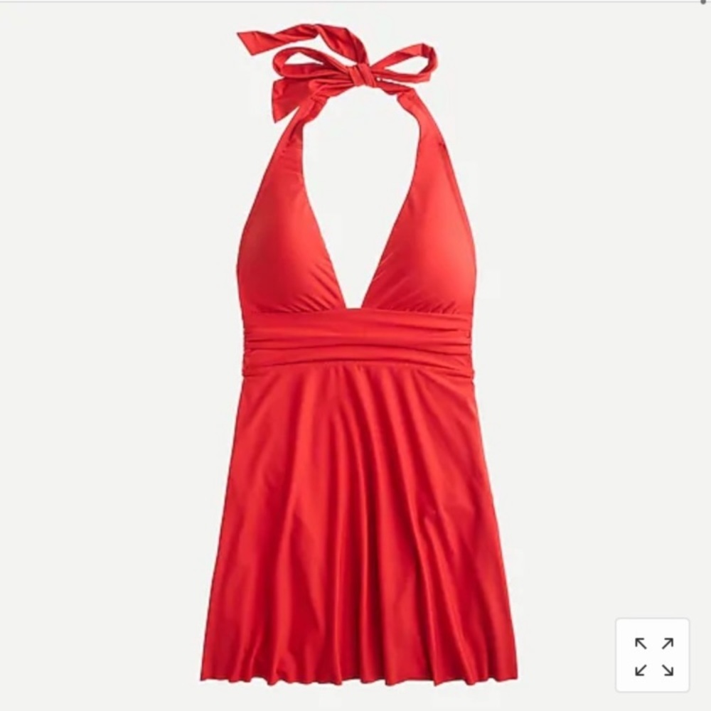 J Crew halter swim dress
